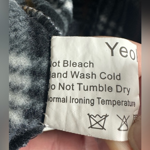 Yeokou Men’s full zip-up Cardigan Sweater Fleece Lining Cashmere Wool sz Large - Picture 7 of 9